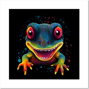 Gecko Smiling Posters and Art